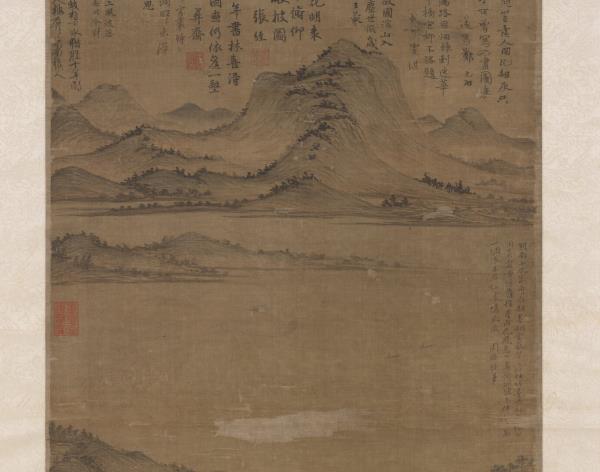 明陳汝言荊溪圖　軸