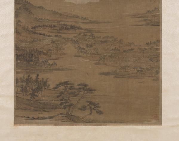 明陳汝言荊溪圖　軸