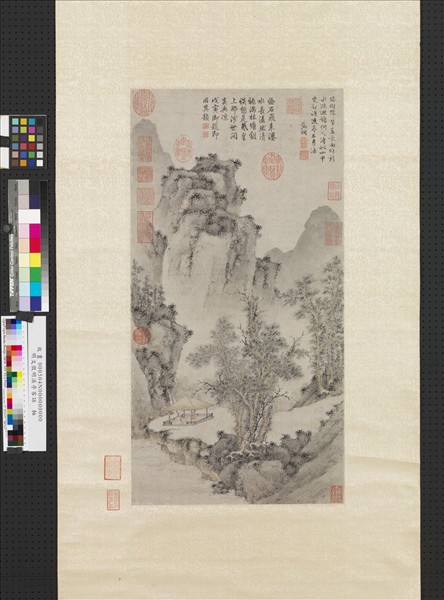 明文徵明溪亭客話　軸