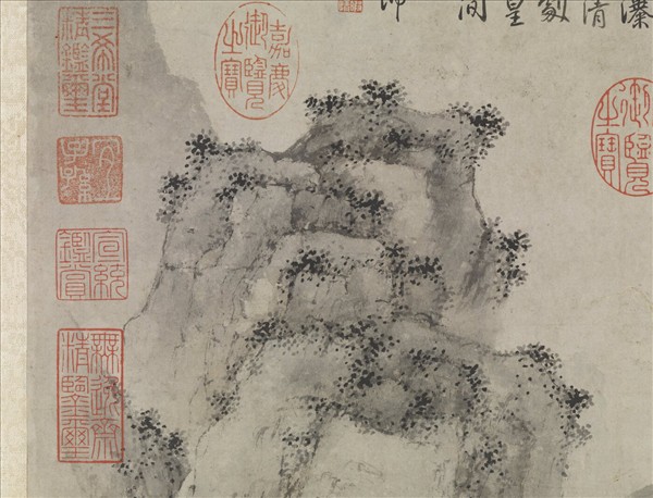 明文徵明溪亭客話　軸