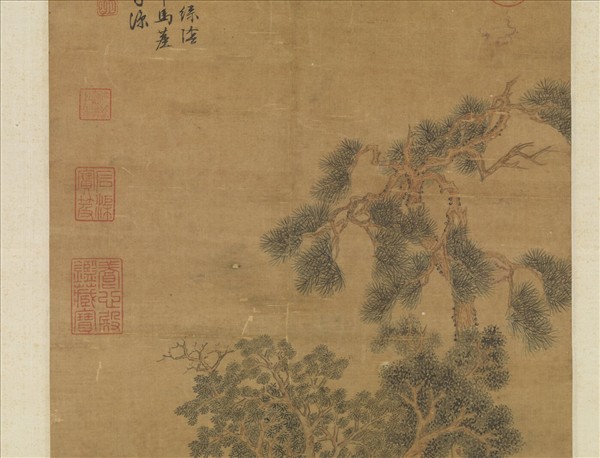 明文徵明綠陰清話　軸