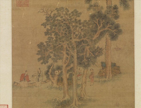 明文徵明綠陰清話　軸