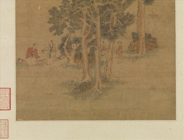 明文徵明綠陰清話　軸