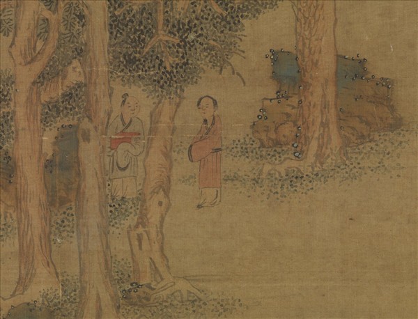 明文徵明綠陰清話　軸