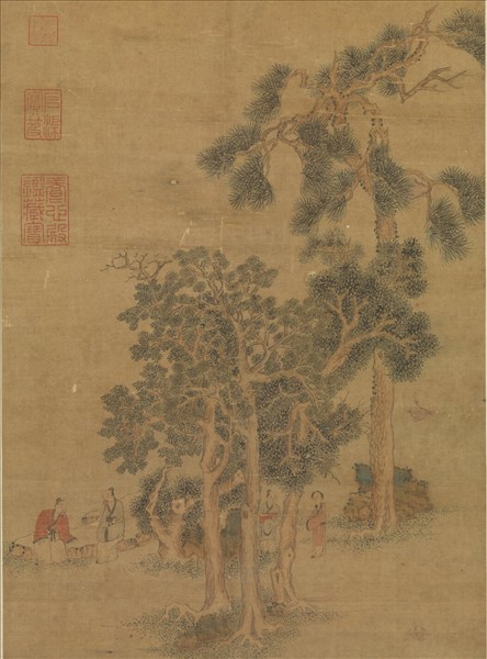 明文徵明綠陰清話　軸