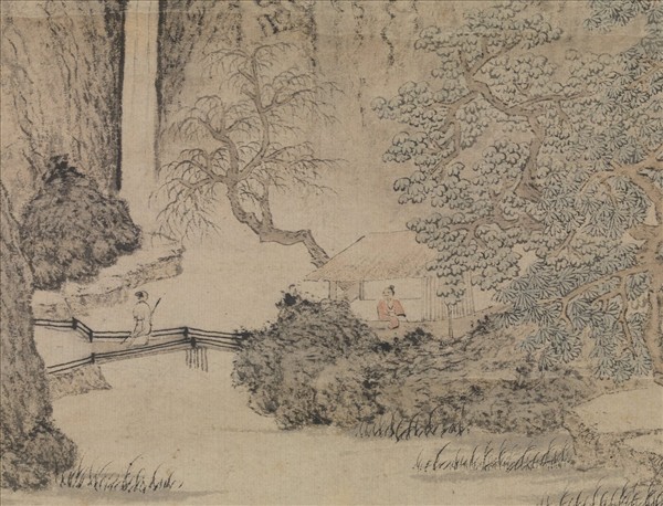 明文徵明綠陰草堂圖　軸