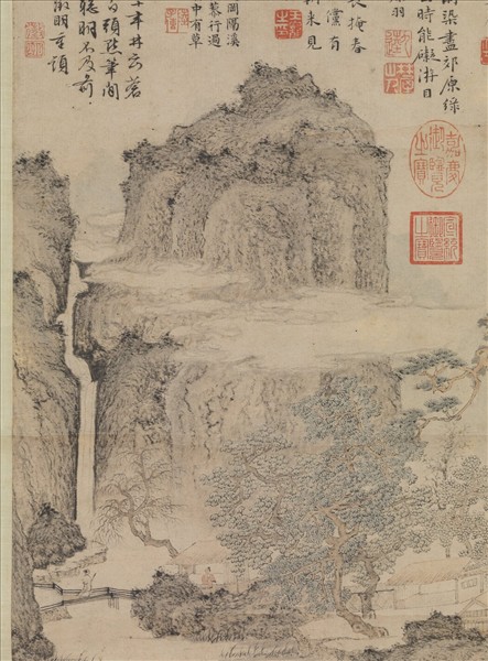 明文徵明綠陰草堂圖　軸