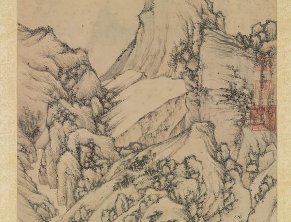 明文徵明千巖競秀　軸