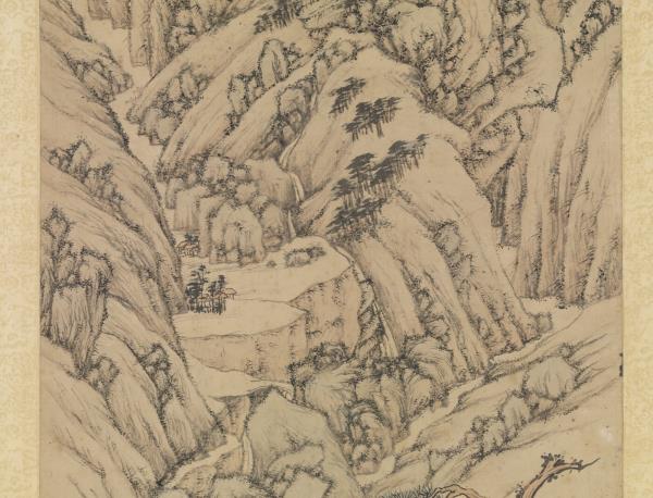 明文徵明千巖競秀　軸