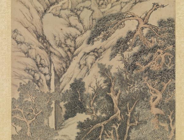 明文徵明千巖競秀　軸