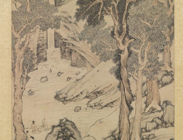 明文徵明千巖競秀　軸