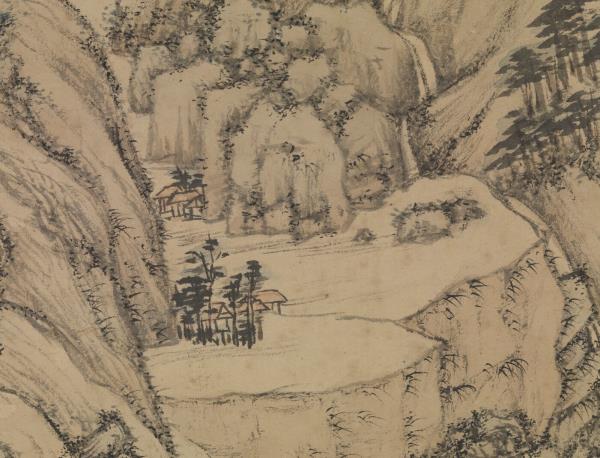 明文徵明千巖競秀　軸