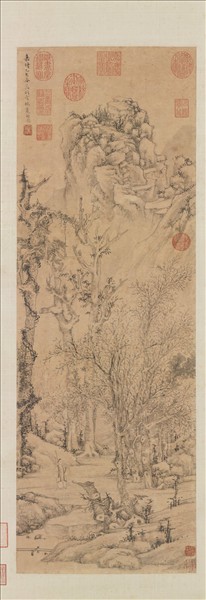 明文徵明空林覓句圖　軸