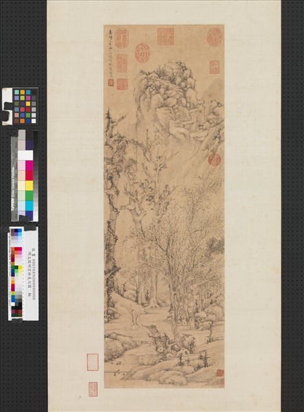 明文徵明空林覓句圖　軸