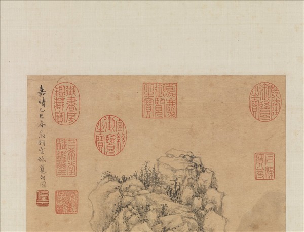 明文徵明空林覓句圖　軸