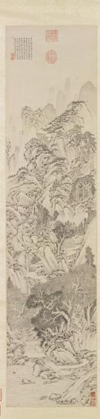 明文徵明洞庭西山圖　軸