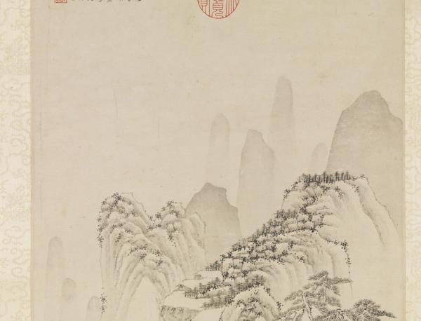 明文徵明洞庭西山圖　軸