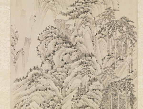 明文徵明洞庭西山圖　軸