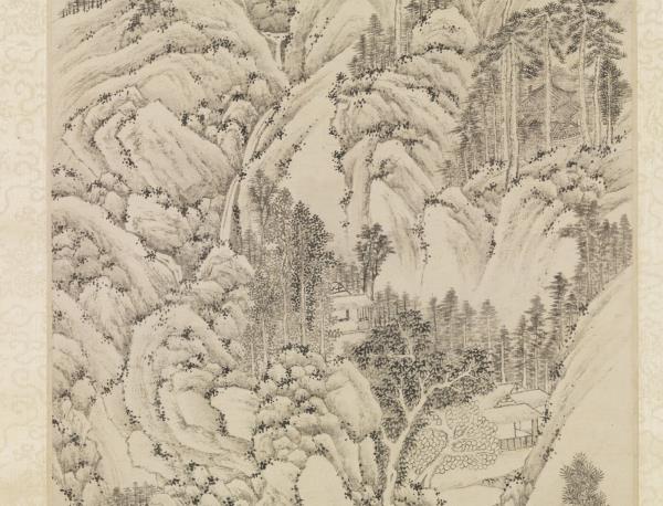 明文徵明洞庭西山圖　軸