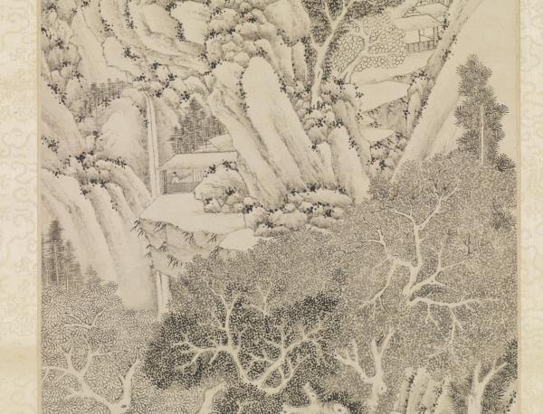 明文徵明洞庭西山圖　軸