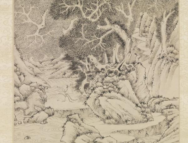 明文徵明洞庭西山圖　軸