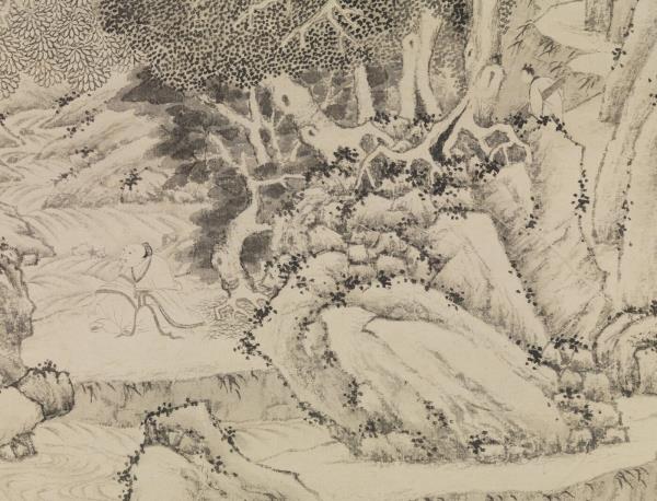 明文徵明洞庭西山圖　軸