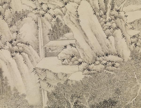 明文徵明洞庭西山圖　軸