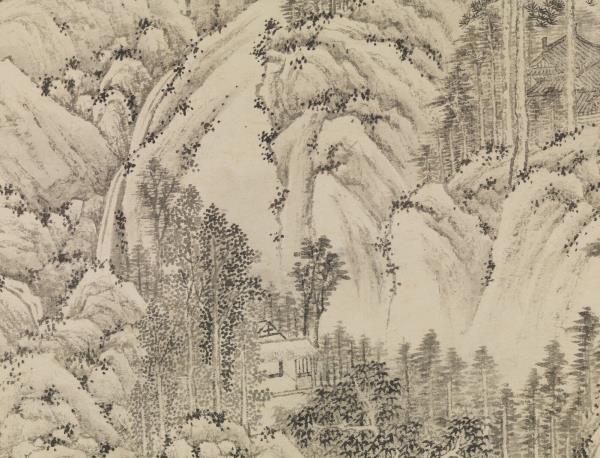 明文徵明洞庭西山圖　軸