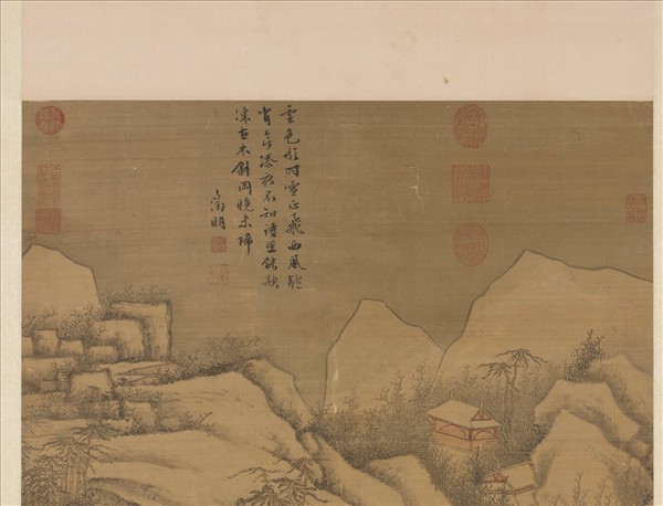 明文徵明雪歸圖　軸