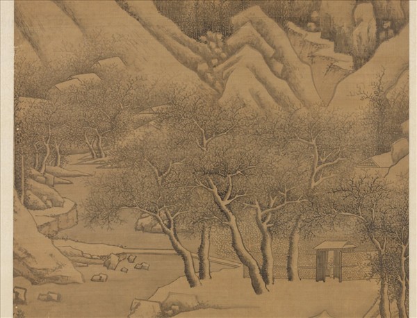 明文徵明雪歸圖　軸