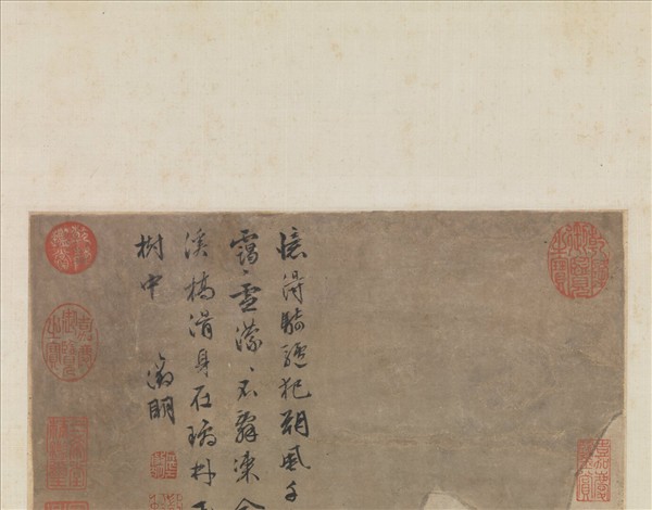 明文徵明畫雪景　軸