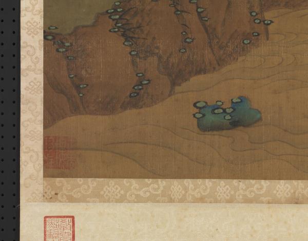 明文徵明臨趙孟頫空巖琴思　軸