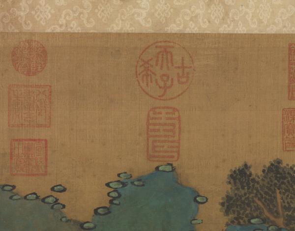 明文徵明臨趙孟頫空巖琴思　軸