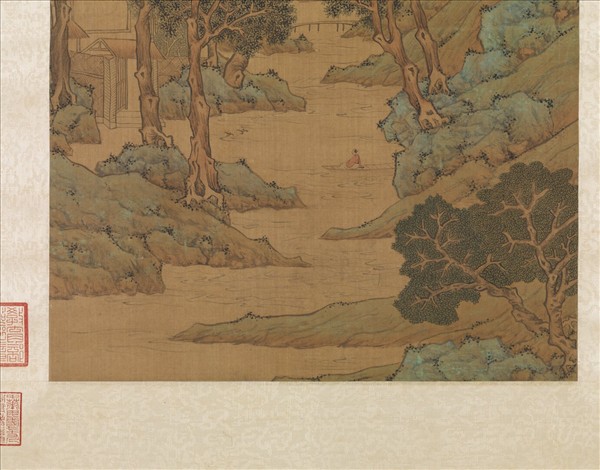 明文徵明倣古山水　軸