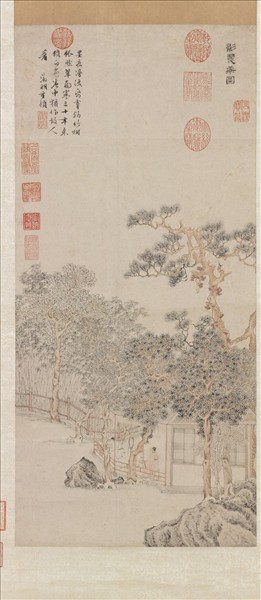 明文徵明影翠軒圖　軸