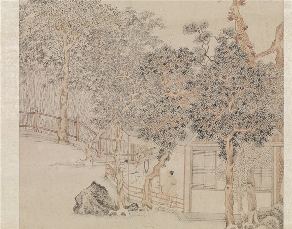 明文徵明影翠軒圖　軸