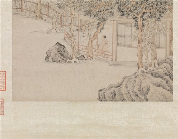 明文徵明影翠軒圖　軸