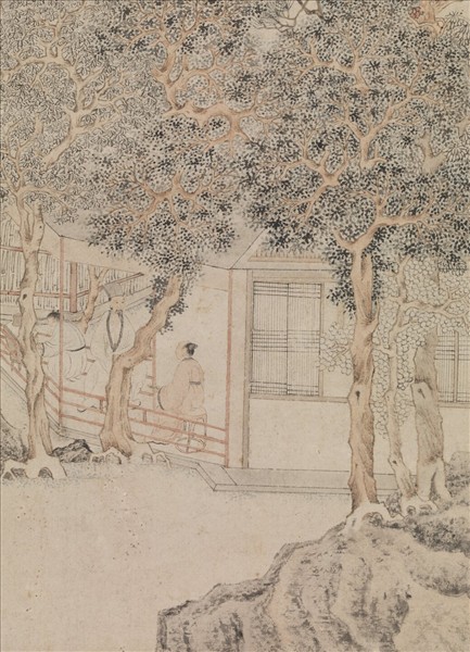 明文徵明影翠軒圖　軸