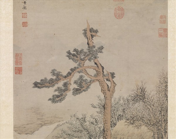 明劉原起歲朝豐樂圖　軸