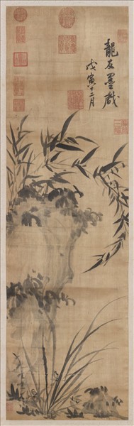 明楊文驄畫蘭竹　軸