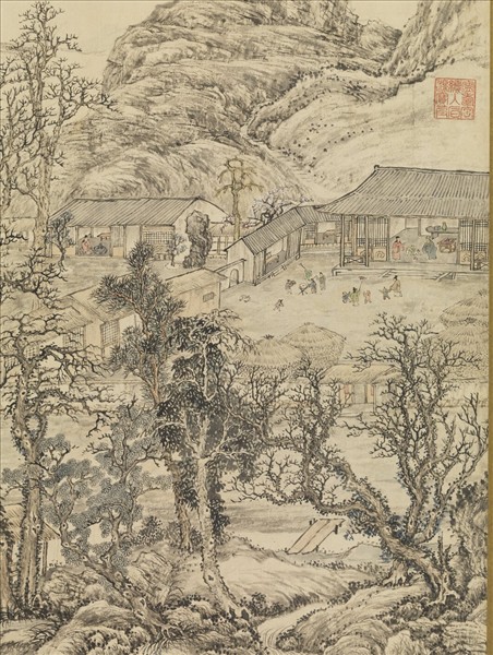 清鄒一桂畫豐鄉慶節圖　軸