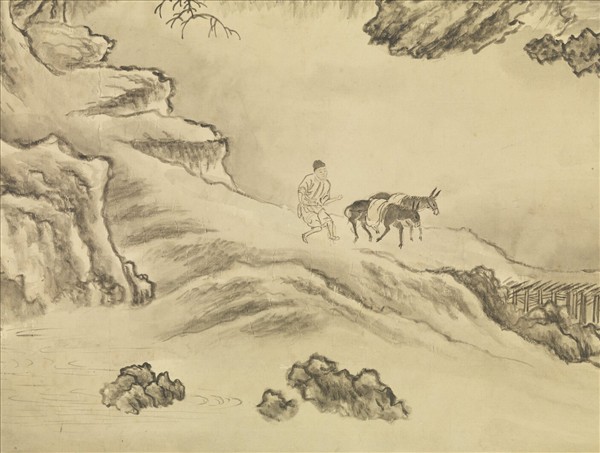 清董邦達倣荊浩匡廬圖　軸