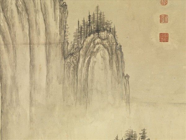 清董邦達倣荊浩匡廬圖　軸