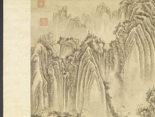 清董邦達倣荊浩匡廬圖　軸