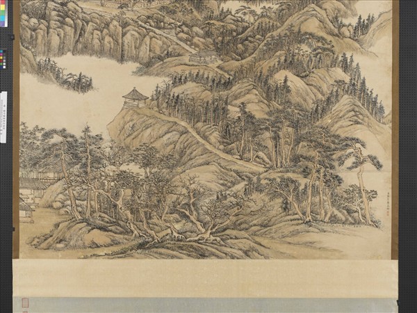 清張宗蒼靈巖山圖　軸