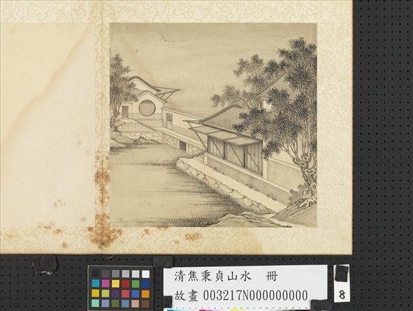 清焦秉貞山水　冊　窗閣圖