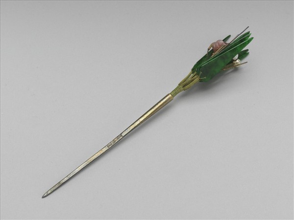 嵌珠翠碧璽花簪