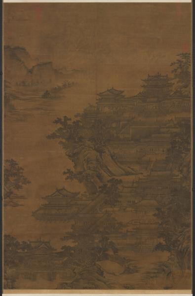 元李容瑾漢苑圖　軸