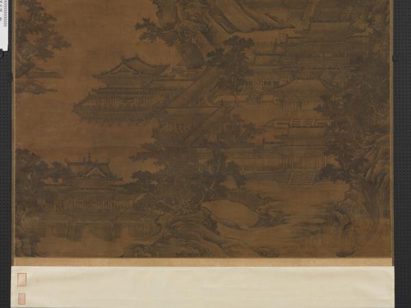 元李容瑾漢苑圖　軸