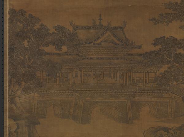 元李容瑾漢苑圖　軸